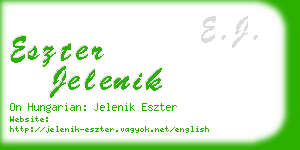 eszter jelenik business card